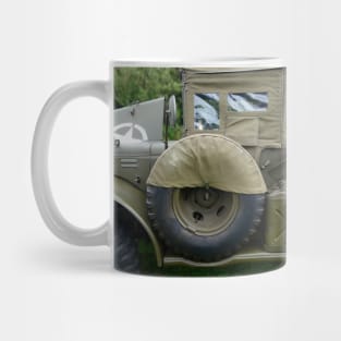 Dodge WC, wartime truck. 'Beeps', vintage war vehicles Mug